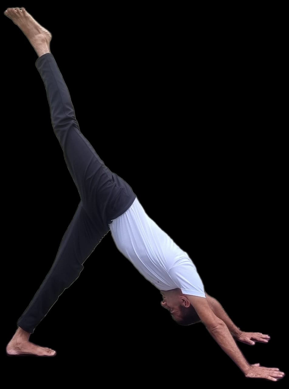 Sohan practicing yoga in peaceful setting